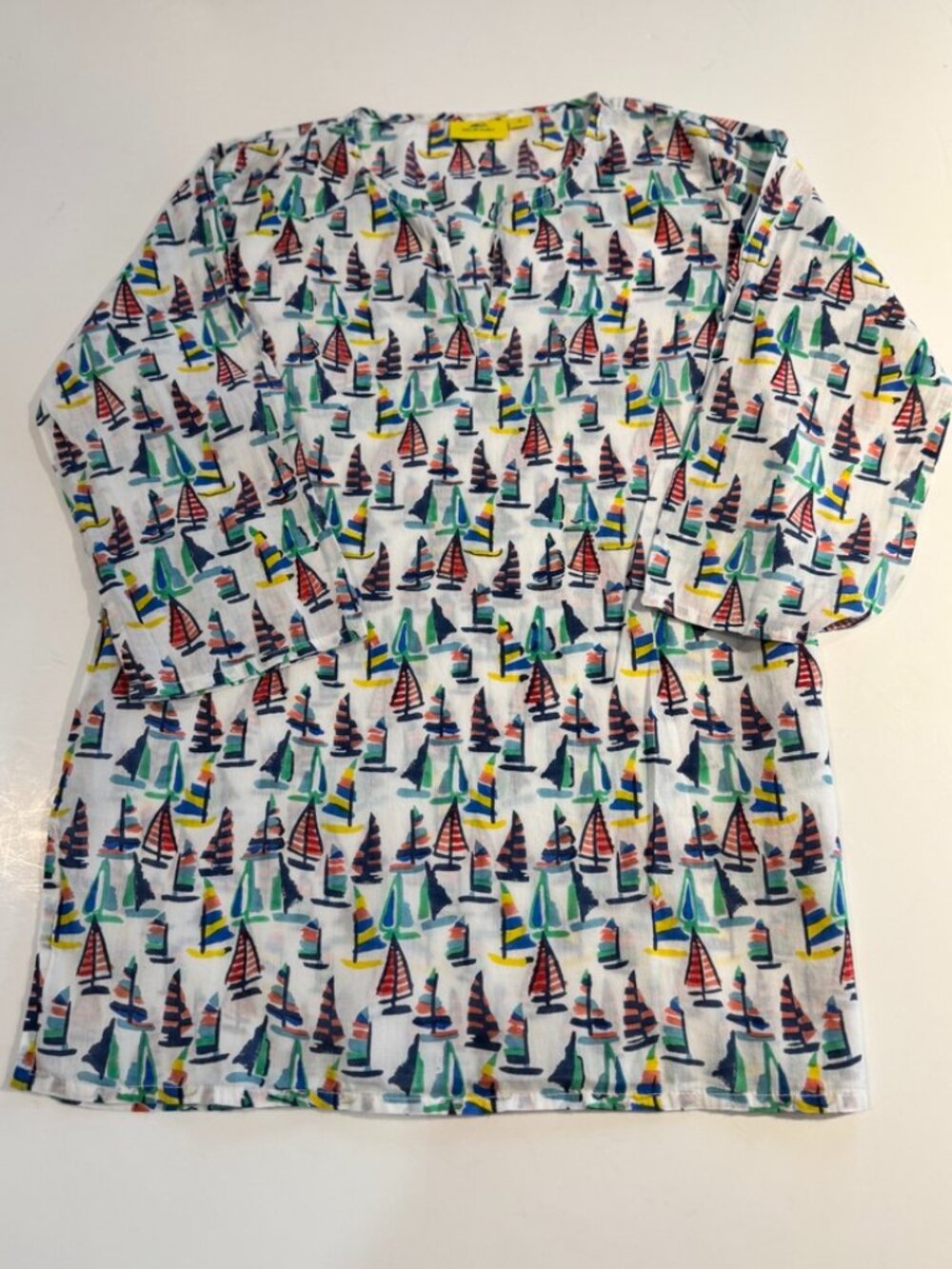 Roberta Roller Rabbit Girls' Sailboat Print Tunic / Cover-Up (Size 8)